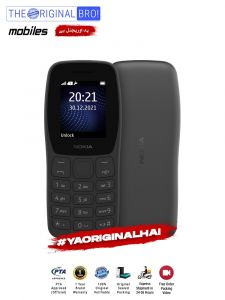 Nokia 105 Classic - PTA Approved - 12 Months Warranty - Grey - The Original Bro Mobiles - TOB28